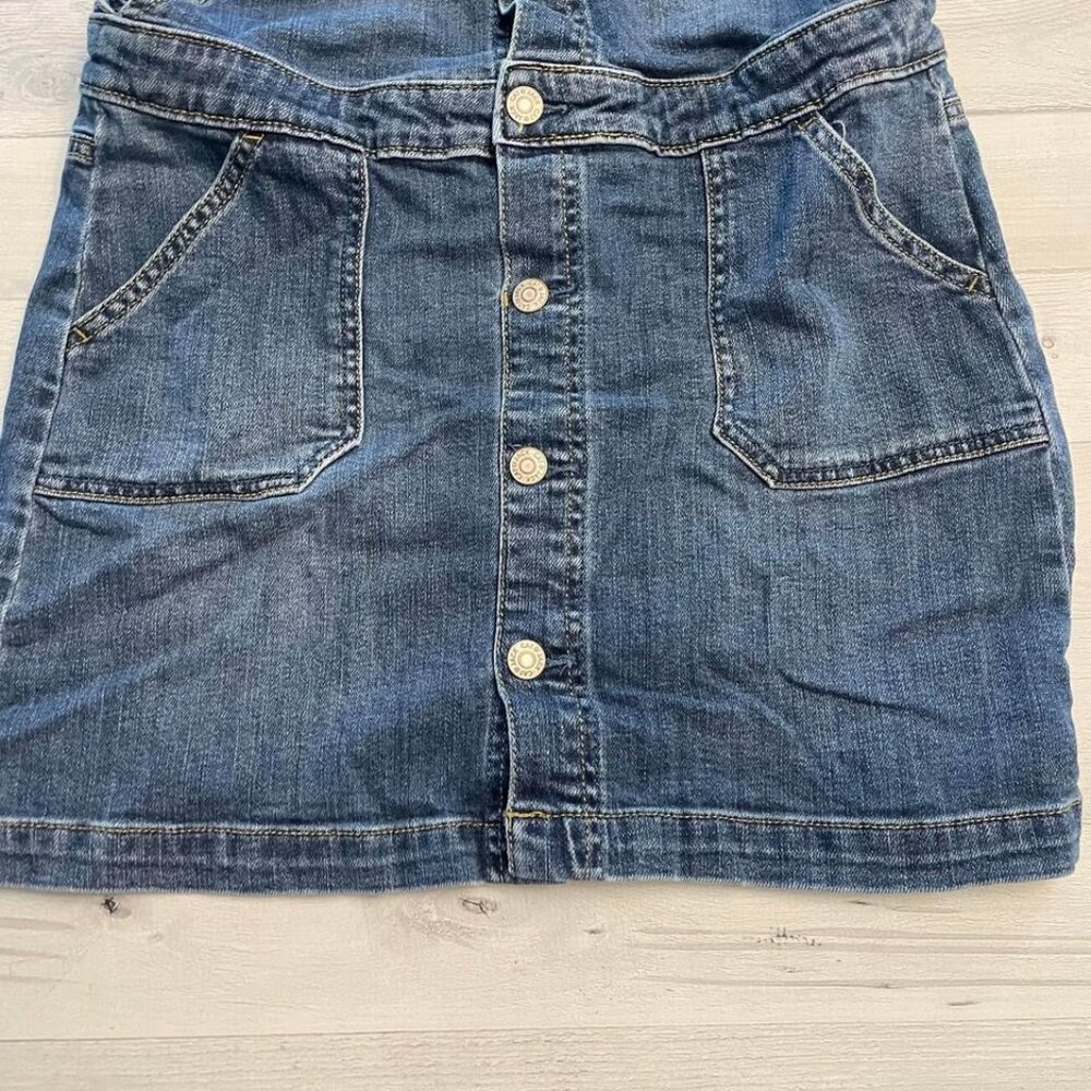 Cat & Jack girls denim skirtall medium 10/12 - Picture 2 of 5